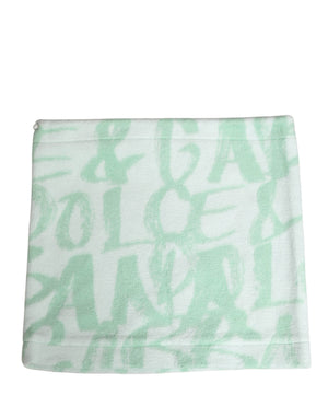 Dolce & Gabbana Herren Mütze mit Logo-Print aus weißem Nylon