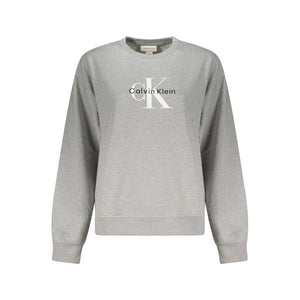 Calvin Klein Grigio Baumwoll-Sweatshirt für Damen