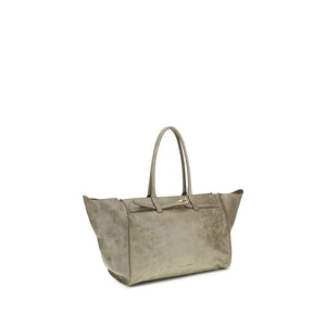 Benedetta Bruzziches Beige Kalbsleder Bos Taurus Schultertasche