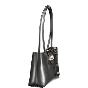 Guess Jeans Schwarze Handtasche aus Polyethylen