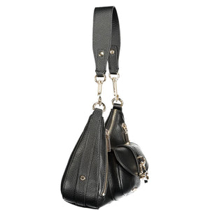 Guess Jeans Schwarze Damen-Handtasche aus Polyurethan
