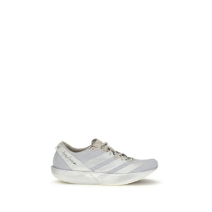 Y-3 Graue Stoff-Sneaker mit niedrigem Schaft