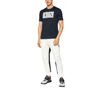 Armani Exchange Blaues Baumwoll-T-Shirt