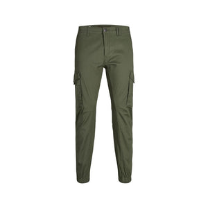 Jack Jones Grüne Baumwoll-Röhrenjeans