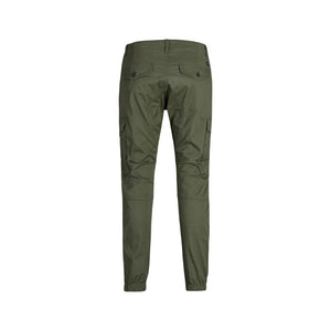Jack Jones Grüne Baumwoll-Röhrenjeans