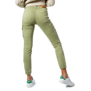 Only Grüne Baumwoll-Röhrenjeans