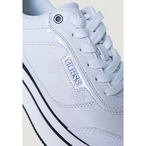 Guess Weiße Plateau-Sneaker aus Polyester