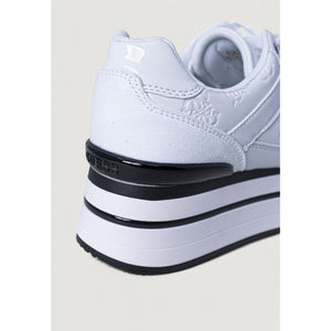 Guess Weiße Plateau-Sneaker aus Polyester