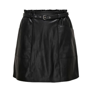 Only Schwarzer Minirock aus Polyester