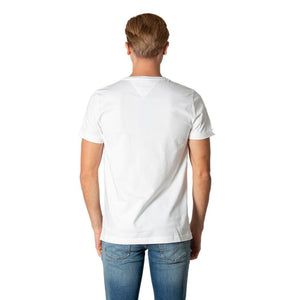 Tommy Hilfiger Cremefarbenes Baumwoll-T-Shirt