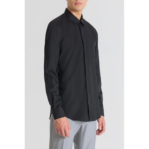 Antony Morato Schwarzes Baumwollhemd