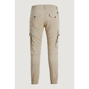 Jack Jones Beige Baumwoll-Cargo-Hose