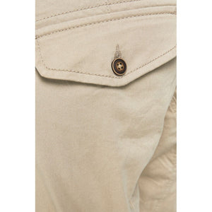 Jack Jones Beige Baumwoll-Cargo-Hose
