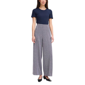 ICHI Blaue Freizeithose aus Polyester