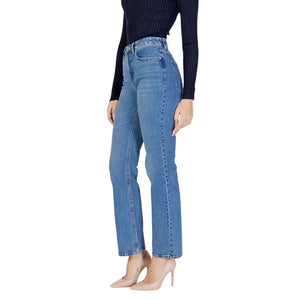 Vero Moda Hellblaue Mom Jeans aus Baumwolle