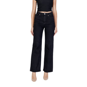 Vero Moda Schwarze Mom Jeans aus Baumwolle