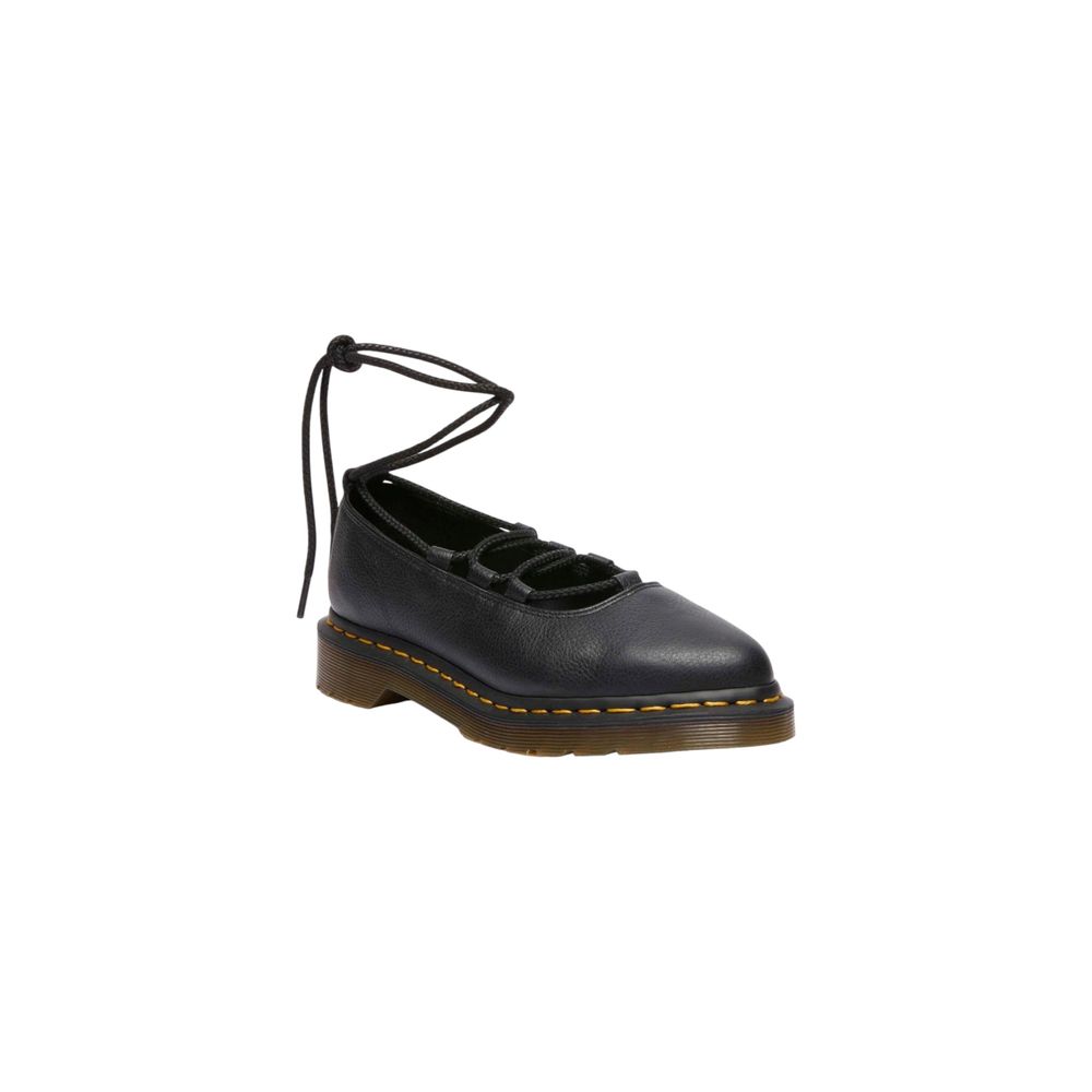 Dr. Martens Schwarze Leder Plateau-Pumps