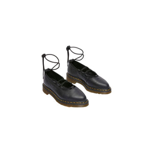 Dr. Martens Schwarze Leder Plateau-Pumps