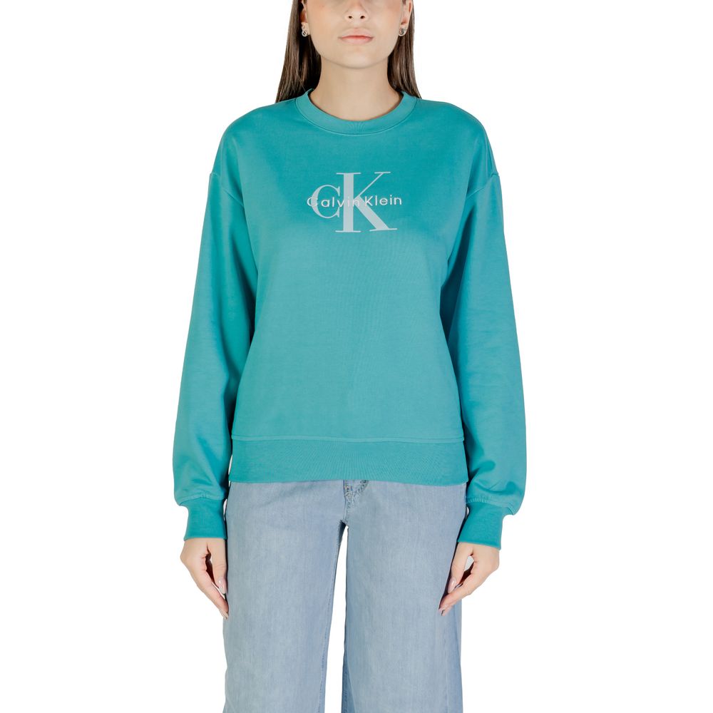 Calvin Klein Jeans Blauer Baumwoll-Sweatshirt