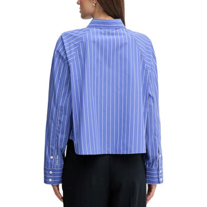Calvin Klein Jeans Blaue Baumwollbluse