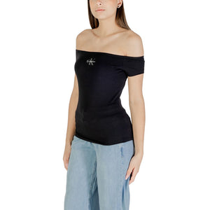 Calvin Klein Jeans Schwarzes Baumwoll-T-Shirt