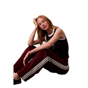 Calvin Klein Jeans Bordeaux Baumwoll-Jogginghose (Trainingshose)