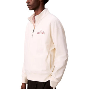 Calvin Klein Jeans Weißes Baumwoll-Sweatshirt