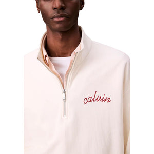 Calvin Klein Jeans Weißes Baumwoll-Sweatshirt