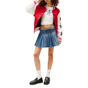 Tommy Hilfiger Jeans Blaue Minirock aus recycelter Baumwolle