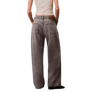 Calvin Klein Jeans Graue Baumwoll-Boyfriend-Jeans