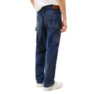 Tommy Hilfiger Jeans Blaue Jeans aus recycelter Baumwolle im Relaxed Fit