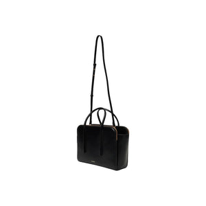 Calvin Klein Schwarze Lederhandtasche