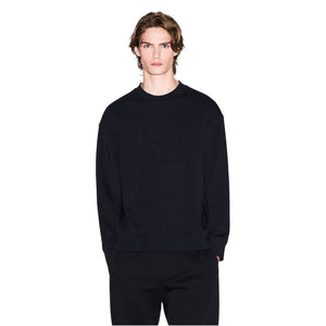 Armani Exchange Schwarzer Baumwoll-Sweatshirt