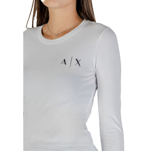 Armani Exchange Weißes Baumwoll-T-Shirt
