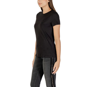 Armani Exchange Schwarzes Baumwoll-T-Shirt
