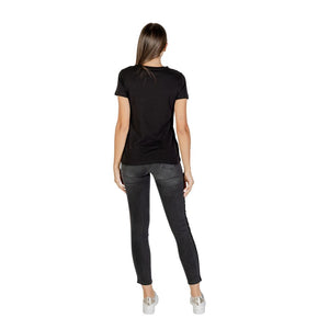 Armani Exchange Schwarzes Baumwoll-T-Shirt