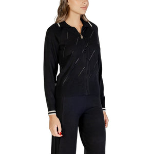 Liu Jo Schwarz-weißer Cardigan aus Viskose
