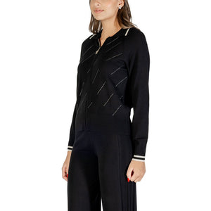 Liu Jo Schwarz-weißer Cardigan aus Viskose