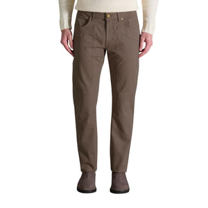 Jeckerson Braune Baumwoll-Skinny-Hose
