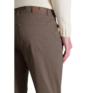 Jeckerson Braune Baumwoll-Skinny-Hose