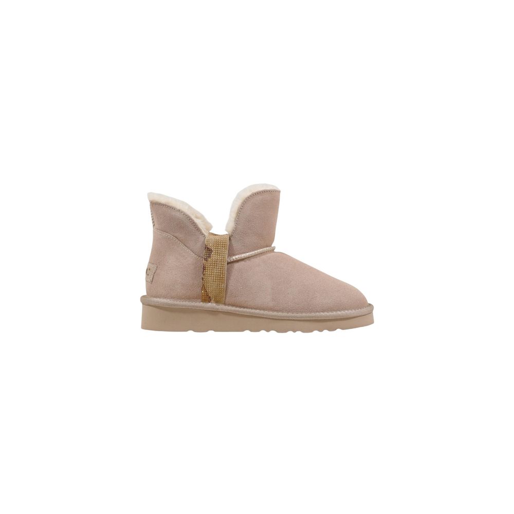 Alviero Martini Prima Classe Beige Leder Stiefeletten