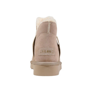 Alviero Martini Prima Classe Beige Leder Stiefeletten