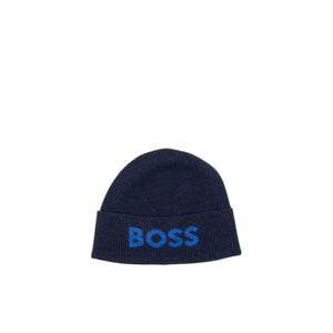 Hugo Boss Blaue Kappe aus recyceltem Polyamid (Baseballkappe)
