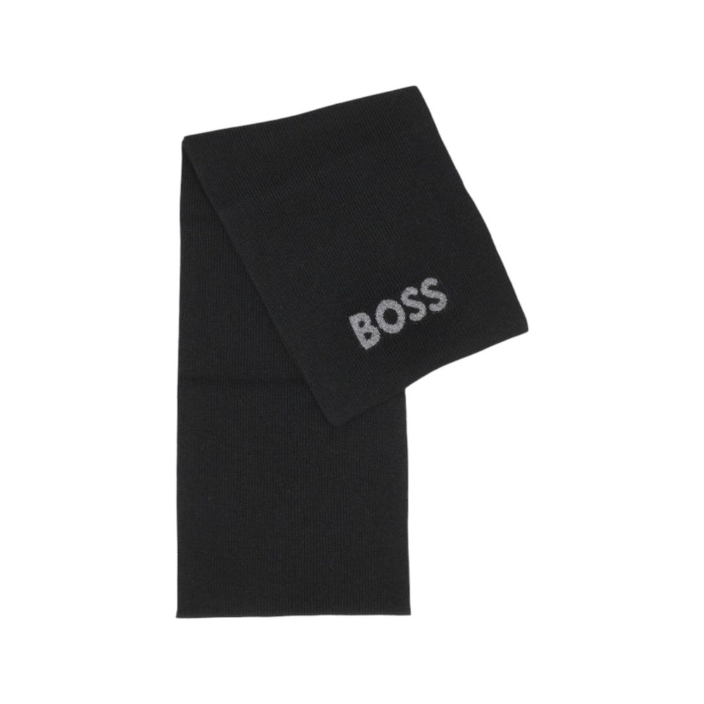 Hugo Boss Schwarzer Schal aus Polyacryl