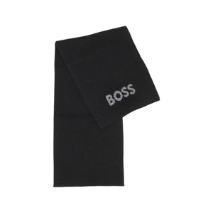 Hugo Boss Schwarzer Schal aus Polyacryl