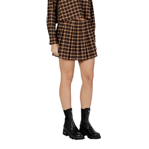 Only Brauner Minirock aus recyceltem Polyester