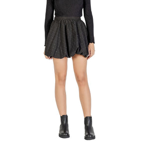 Jacqueline De Yong Schwarzer Minirock aus Polyester