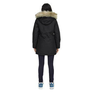 Only Schwarzer Parka aus Polyester