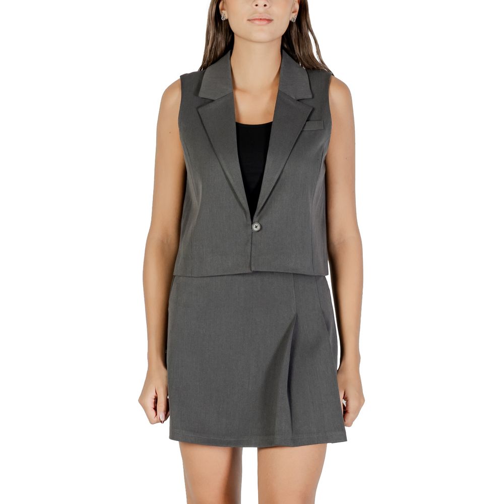 Only Grauer Weste aus recyceltem Polyester