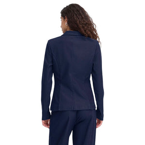 ICHI Blauer Baumwollblazer